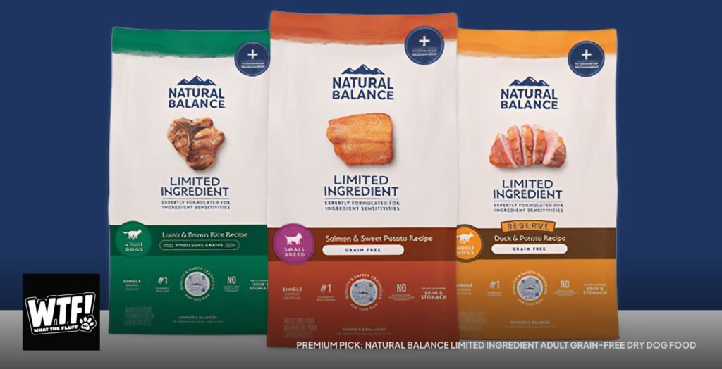 Product shot of Natural Balance Limited Ingredient Adult Grain-Free Dry Dog Food